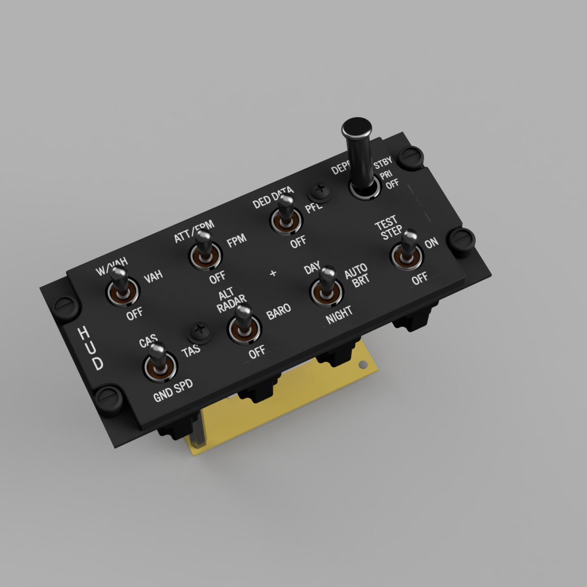 F-16 HUD Control Panel