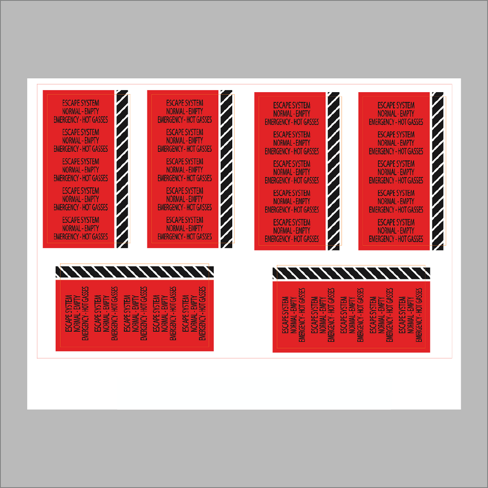 ACES II Ejection Seat Sticker Pack | Invictus Cockpits – Invictus ...