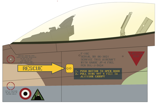 F-16 Marking Details Digital Download